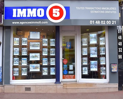 Agence Immobilière Immo 5 Pavillons Sous Bois (Les), Agence Immobilière aux Pavillons-sous-Bois