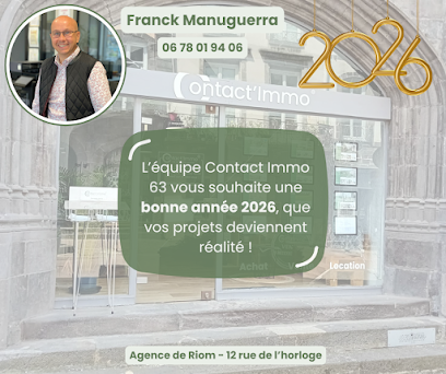 Contact Immo 63 - Franck Manuguerra Agence Immobilière à Ceyrat