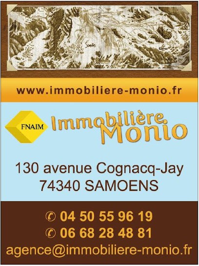 IMMOBILIERE MONIO, Agence Immobilière à Samoëns