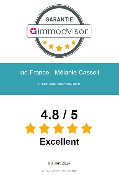 Mélanie CASSOLI - iad immobilier, Agence Immobilière à Saint-Jean-de-la-Ruelle