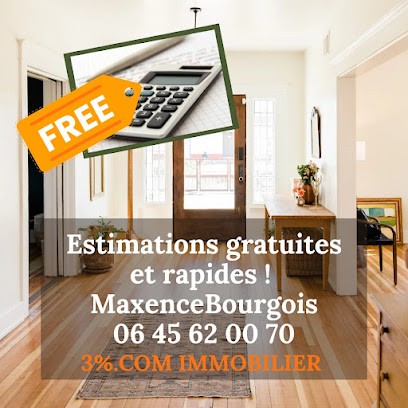 Maxence Bourgois 3%.COM, Agence Immobilière à Haubourdin
